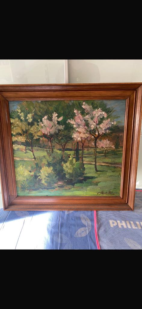 Schilderij Henri Vos Bloesemlandschap, Antiek en Kunst, Kunst | Schilderijen | Klassiek, Ophalen