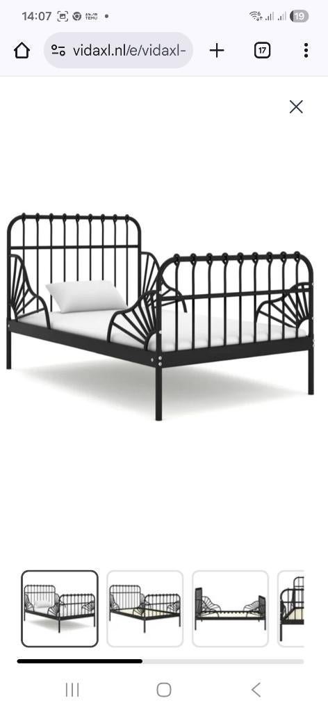 Ikea kinderbed, Ophalen, 70 tot 85 cm, Zo goed als nieuw, Lattenbodem