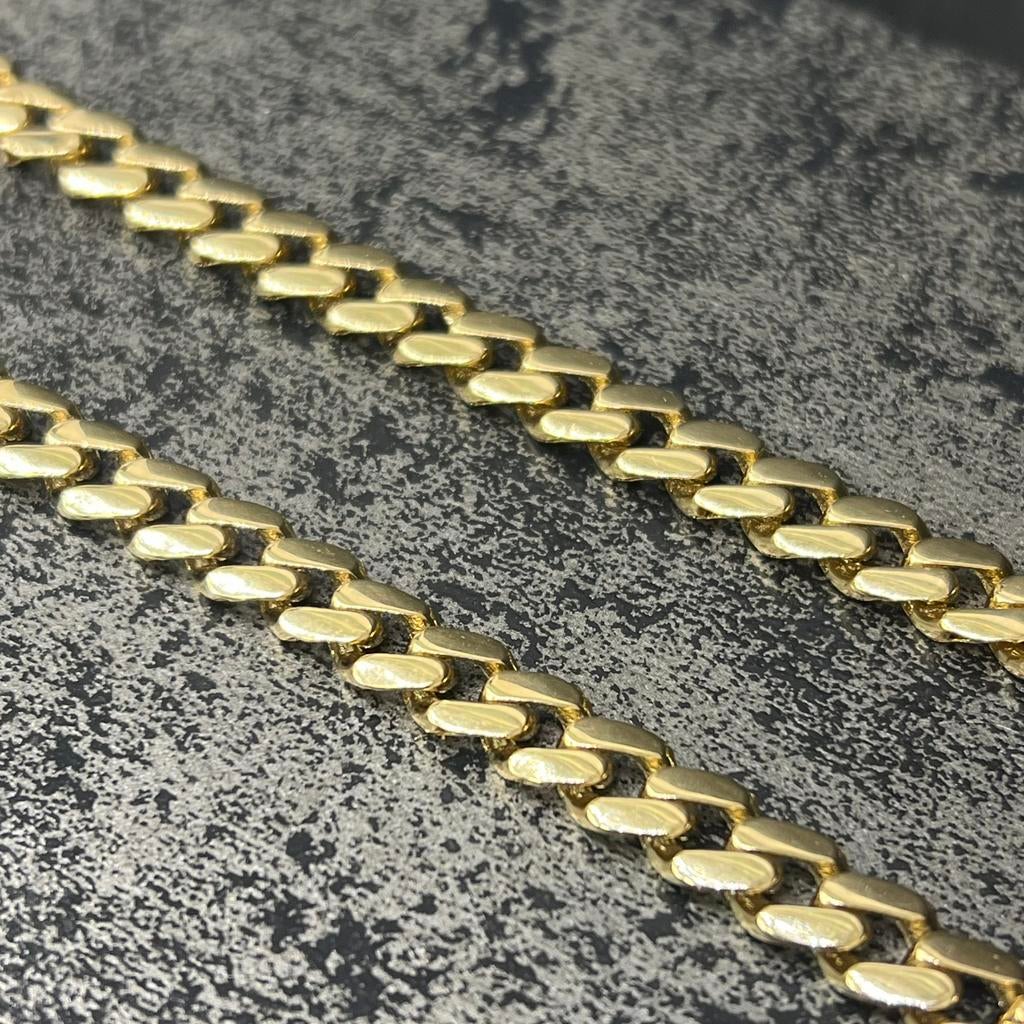 14k gouden ketting 14 karaat goud cuban miami schakel, Sieraden, Tassen en Uiterlijk, Kettingen, Zo goed als nieuw, Goud, Ophalen of Verzenden