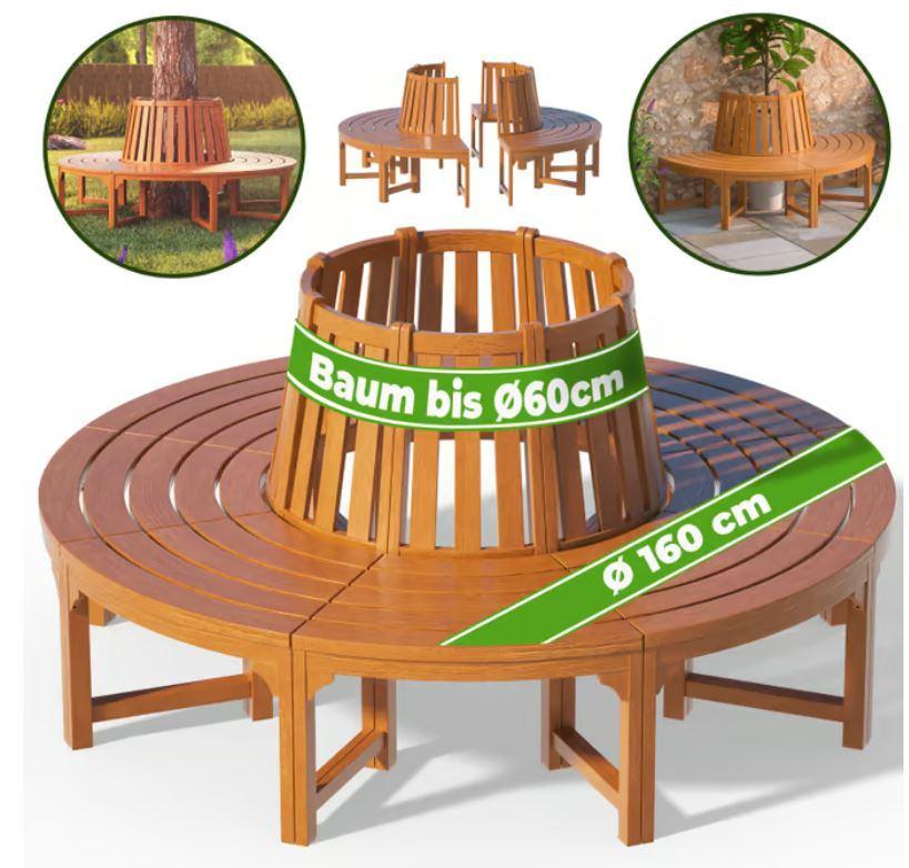 Boombank parkbank rond hout ø160 GRATIS BEZORGD!, Verzenden, Nieuw, Nvt, Nvt