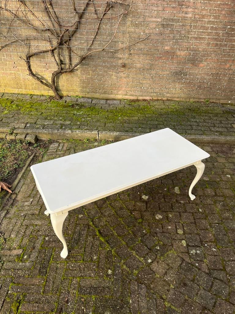 Houten salon tafel, Huis en Inrichting, Tafels | Salontafels, Gebruikt, Minder dan 50 cm, 50 tot 100 cm, 100 tot 150 cm, Rechthoekig