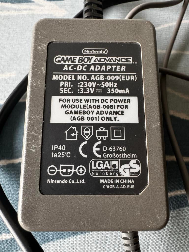 Gameboy Advance Adapter - AGB-009(EUR), Spelcomputers en Games, Ophalen of Verzenden, Gebruikt