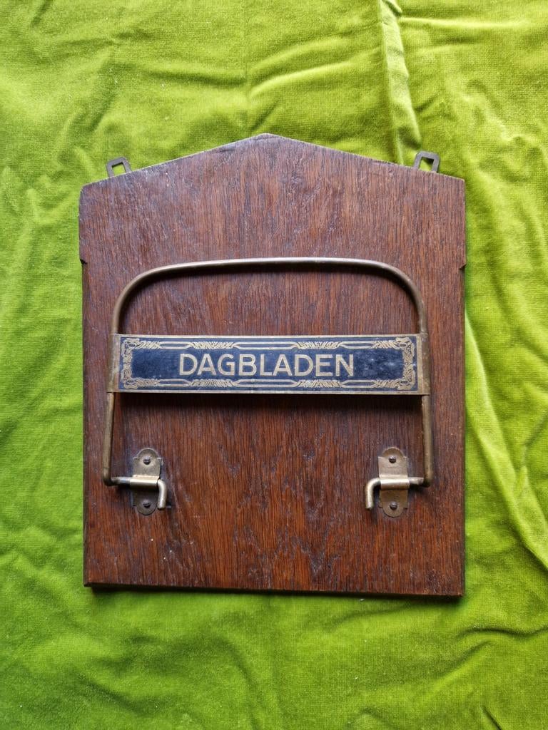 Vintage krantenhouder voor dagbladen, Verzenden, Gebruikt