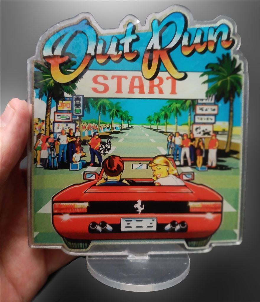 OUTRUN SEGA Acrylic Display Game Stand, 1 speler, Nieuw, Ophalen of Verzenden, Vanaf 3 jaar