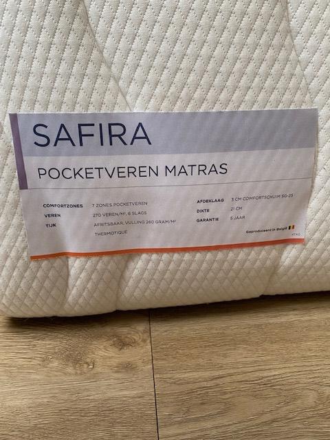 Pocketveer matras NIEUW, Ophalen, Eenpersoons, 210 cm, Nieuw