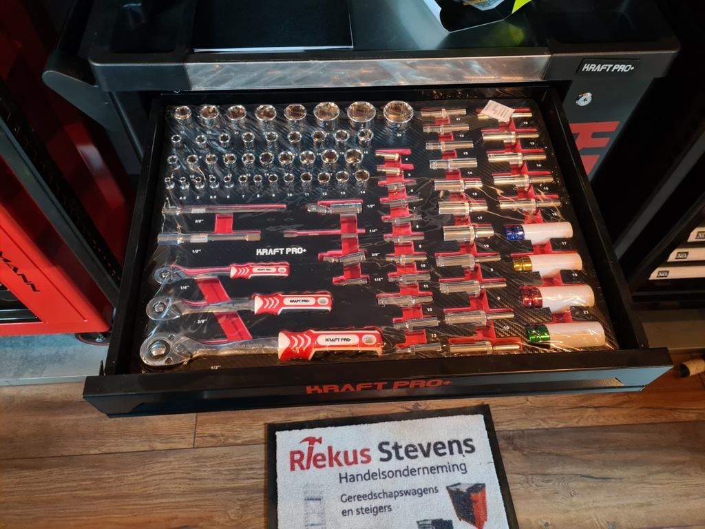kraft pro gereedschapwagen 8 laden gevuld, Ophalen of Verzenden, Gevuld, Nieuw