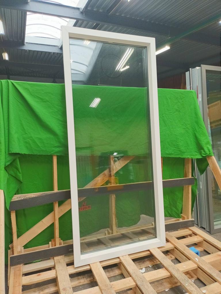 Kunststof Vast kozijn b109,6 x h246,9 cm  Wit  -2160-, Doe-het-zelf en Verbouw, Kozijnen en Schuifpuien, Kunststof, Raamkozijn