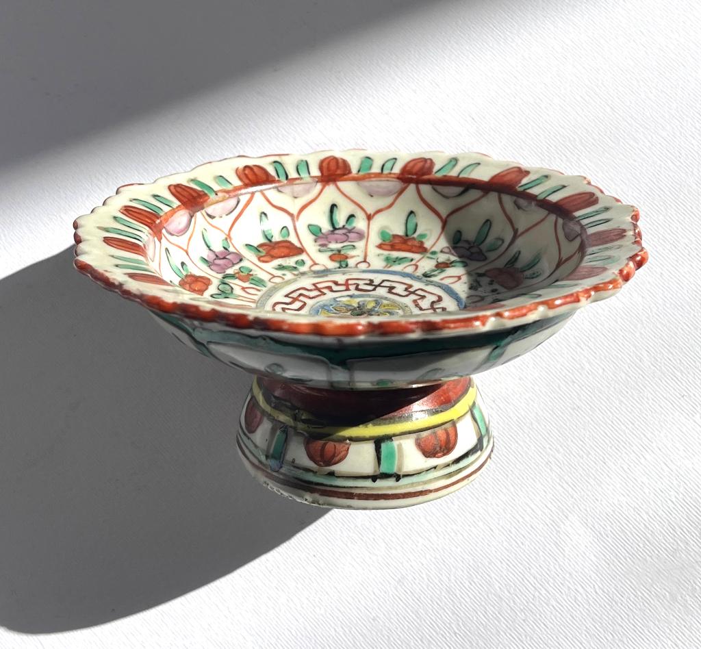 19th Century Tazza Chinese export porcelain Siam, Ophalen of Verzenden