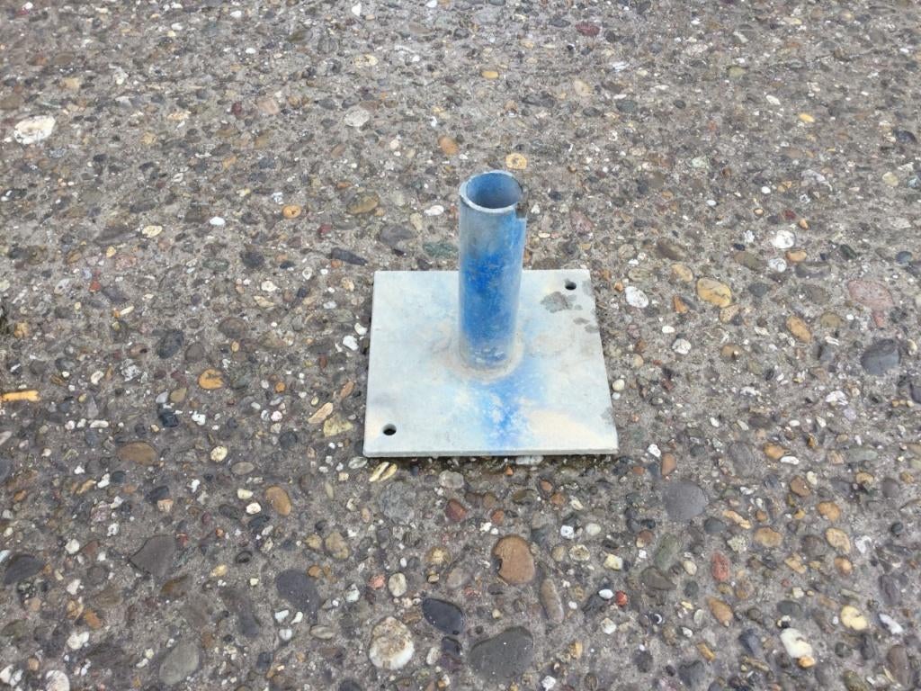 steigervoet, steigervoeten, steigerpoot, steigerpoten, Ophalen of Verzenden, Gebruikt, Gevelsteiger, Minder dan 2 meter