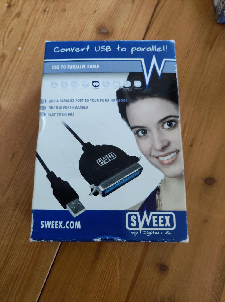 Sweex USB to Parallell (Centronix) nieuw 10-3, Ophalen of Verzenden, Nieuw