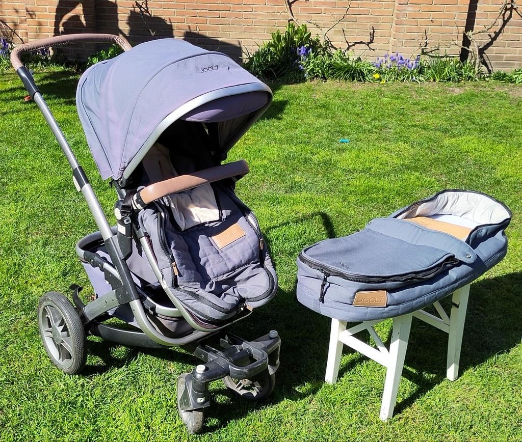 Joolz Day 2 Combiwagen met Reiswieg, winterzak en Adapters, Gebruikt, Combiwagen, Verstelbare duwstang, Ophalen