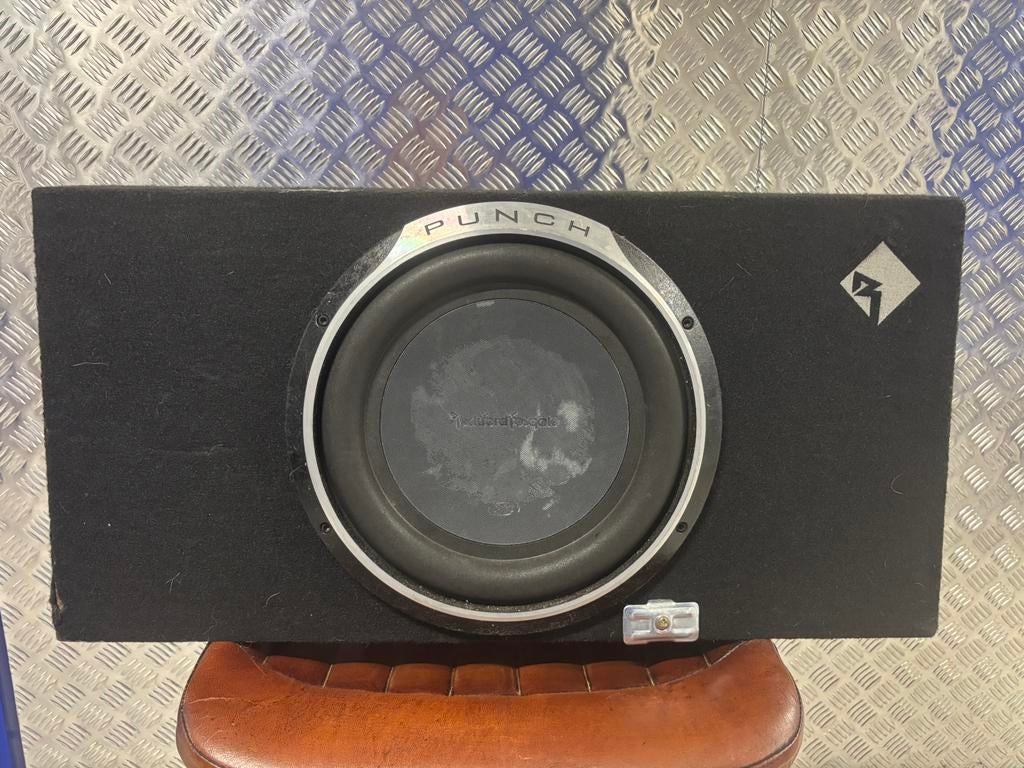 Rockford Fosgate Punch Subwoofer + JBL versterker, Ophalen, Zo goed als nieuw