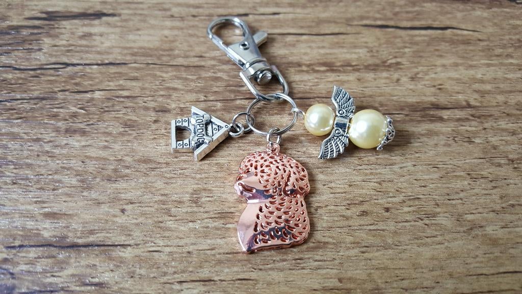 Tas/Sleutelhanger Lagotto romagnolo B met beschermengeltje, Verzenden, Nieuw, Overige kleuren, Handtas