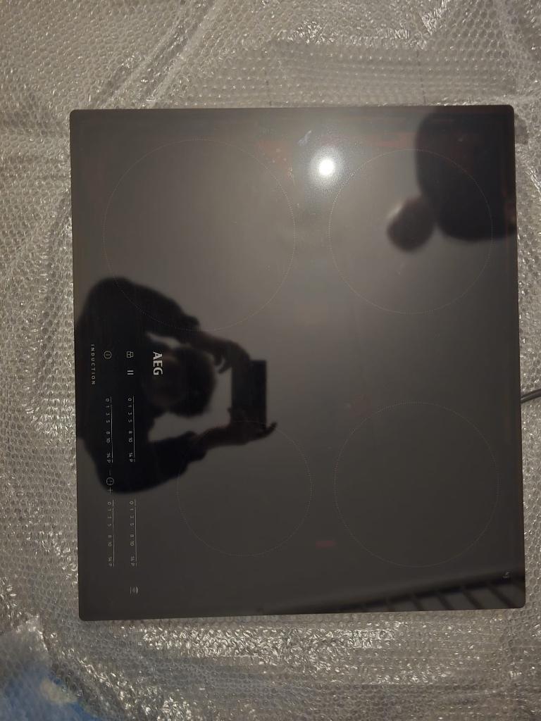 AEG inductie, Witgoed en Apparatuur, Kookplaten, Ophalen, Nieuw, 4 kookzones, Inbouw