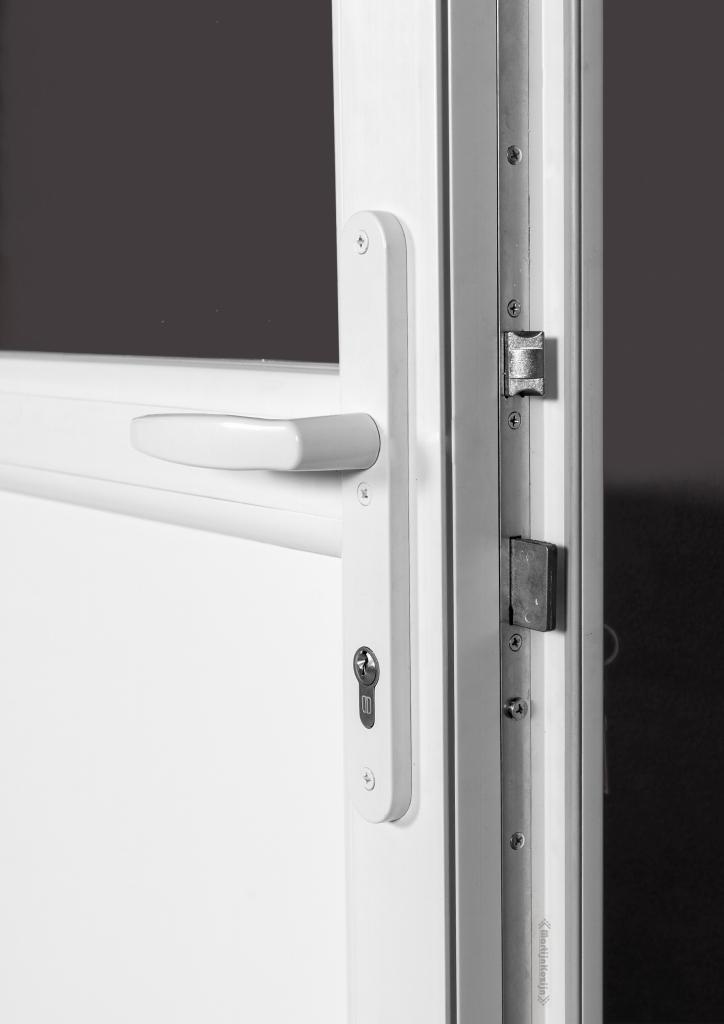 Buitendeur volpaneel Basic Plus Antraciet b98 x h204, Niet ingevuld, Kunststof, 80 tot 100 cm, Niet ingevuld