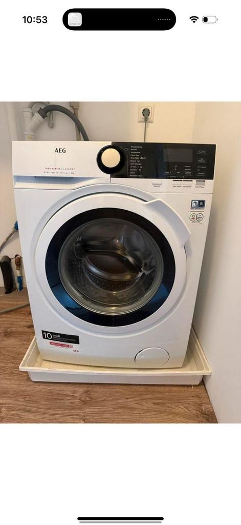 AEG Lavamat Pro Stream Technology 7000, Ophalen, 8 tot 10 kg, 85 tot 90 cm, 1600 toeren of meer