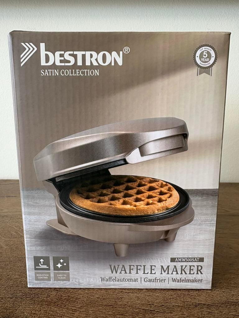 Bestron Wafelijzer / Mini wafelmaker AMW500SAT - Nieuw, Ophalen of Verzenden, Nieuw