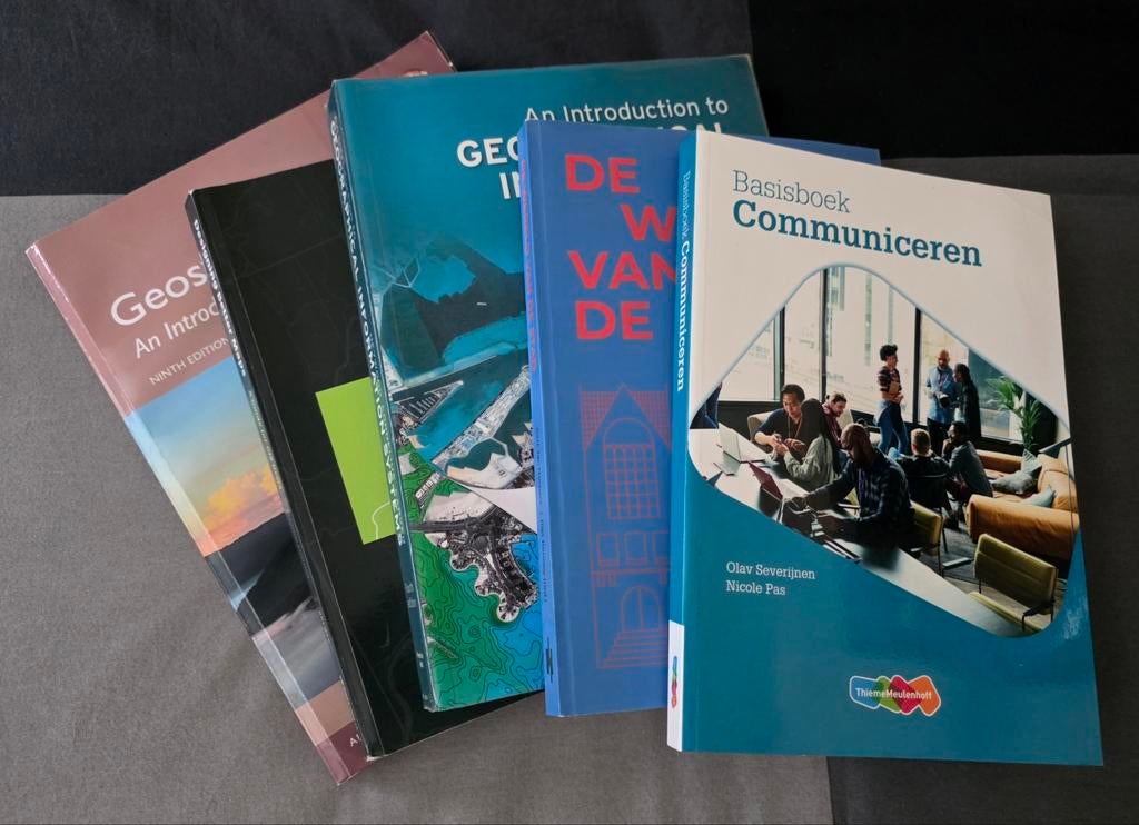 Set van Geografie en GIS studieboeken, Boeken, Ophalen of Verzenden, Zo goed als nieuw, HBO