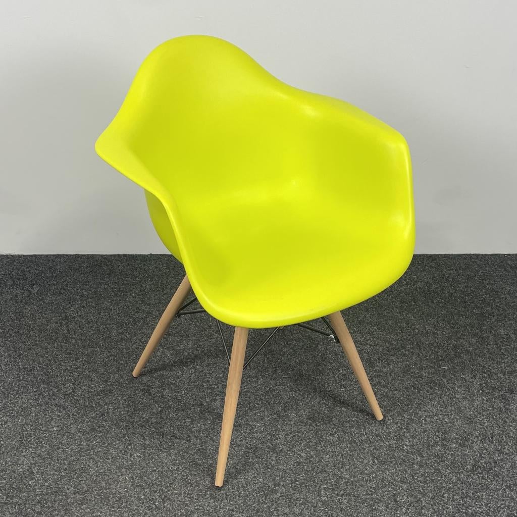 Gele Kuipstoel - Houten Onderstel  25547, Gebruikt, Overige kleuren, Eén, Ophalen