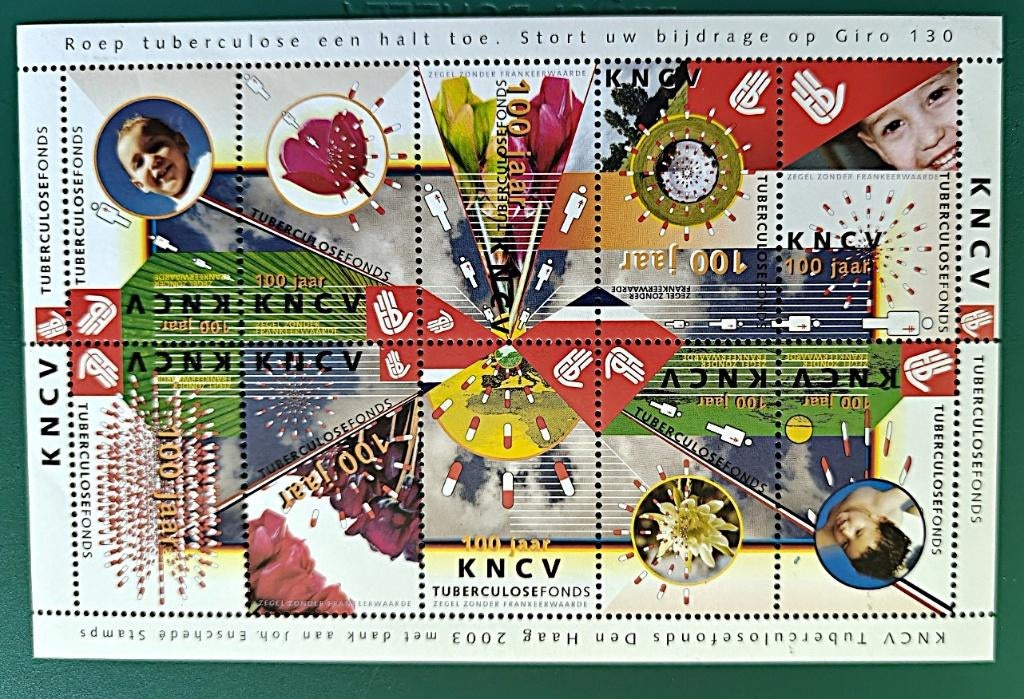 Nederland : TBC sluitzegelvel 2003 postfris, Postzegels en Munten, Postzegels | Thematische zegels, Verzenden, Dier of Natuur