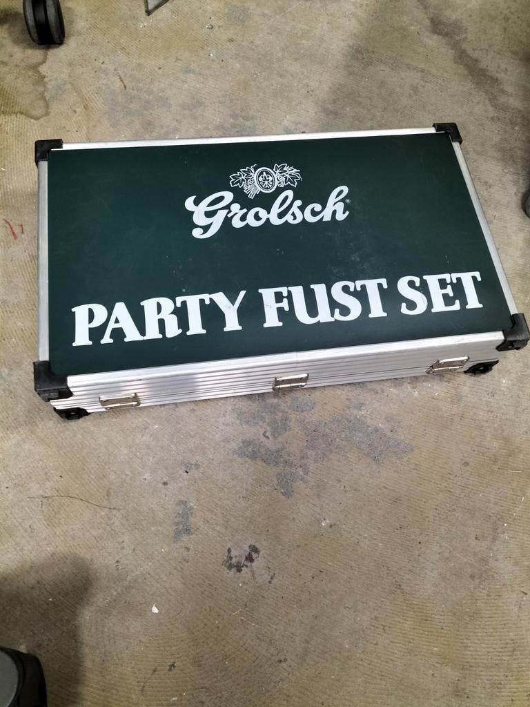 Grolsch Party Fust Set in Koffer, Ophalen of Verzenden, Gebruikt, Meerdere media