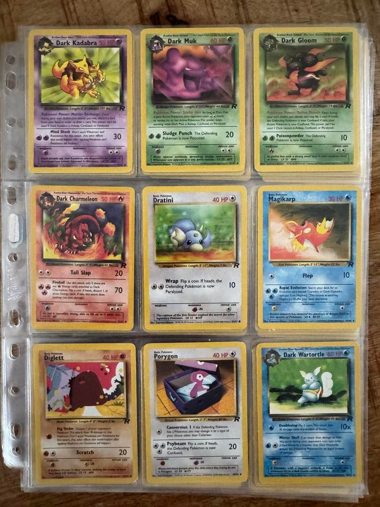 Pokémon kaarten Team Rocket, Ophalen of Verzenden, Zo goed als nieuw, Meerdere kaarten