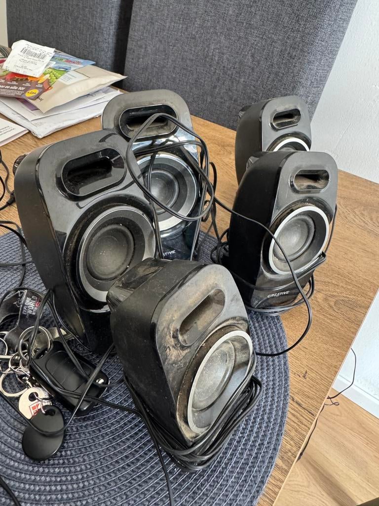 Creative 5.1 computer speakers, Computers en Software, Pc speakers, Ophalen of Verzenden