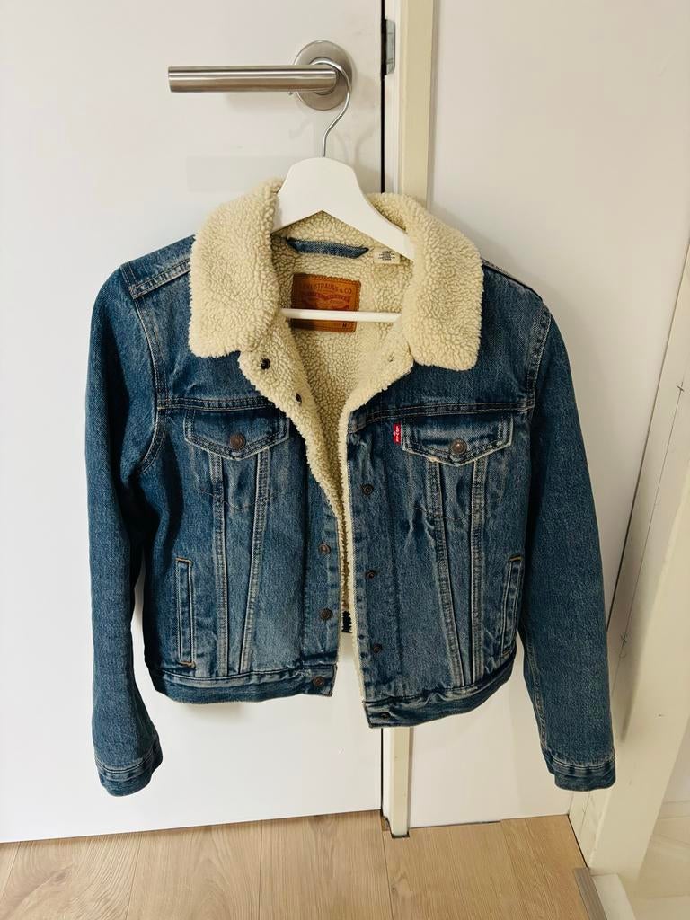 Levi's Spijkerjas met voering - Maat M, Ophalen of Verzenden, Gedragen, Maat 38/40 (M), Blauw