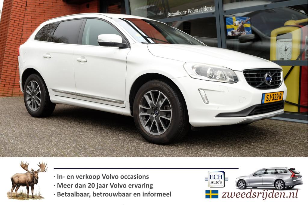 Volvo XC60 2.4 D5 215 pk AWD Automaat Summum, Leer, Elektr., Automaat, Gebruikt, 197 €/maand, Wit