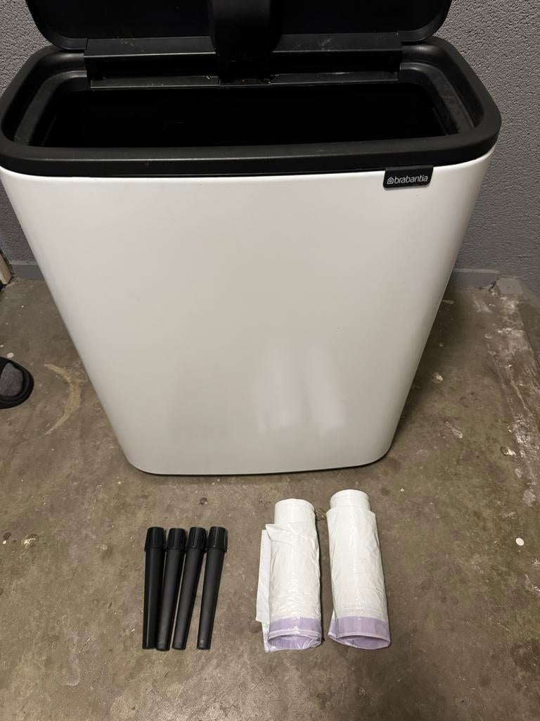 Brabantia prullenbak Bo Touch Bin Hi 60 liter., Huis en Inrichting, Woonaccessoires | Prullenbakken, Ophalen, Kunststof, Gebruikt