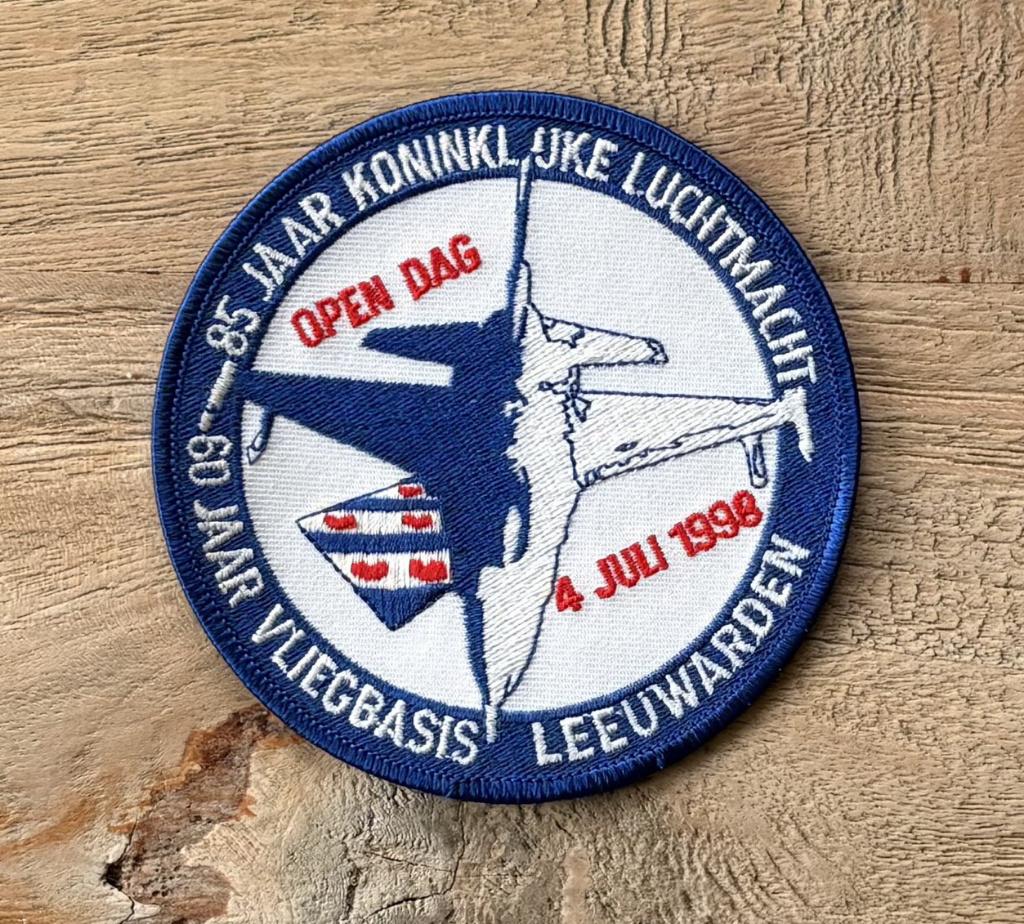 Patch Open Dag Klu - Leeuwarden AB - 1998, Ophalen of Verzenden, Nieuw, Patch, Badge of Embleem