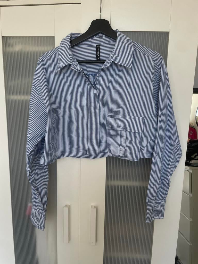 Blauw gestreepte blouse, Kleding | Dames, Blouses en Tunieken, Ophalen of Verzenden, Gedragen, Maat 36 (S), Blauw