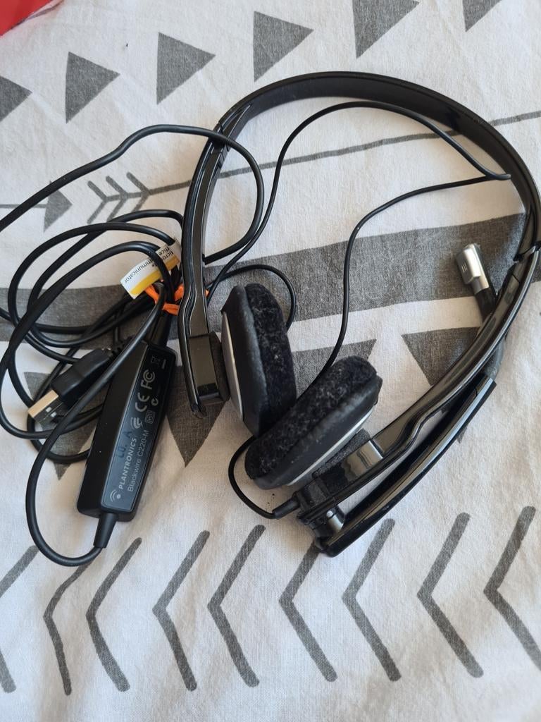 Plantronics Blackwire C220-M USB Headset, Ophalen of Verzenden, Gebruikt, Op oor (supra aural), Overige merken
