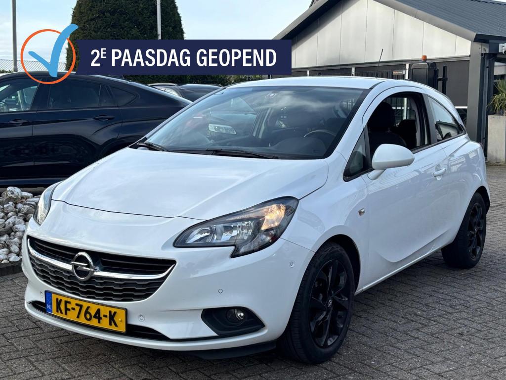 Opel Corsa 1.4 Edition Af Fabriek LPG Installatie 2016 NW Mo, Auto's, Gebruikt, Wit, Origineel Nederlands, Bedrijf