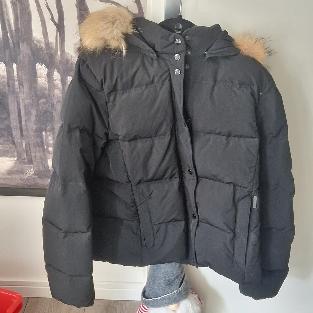 Woolrich dames jas - Zo goed als nieuw, Zwart, Maat 42/44 (L), Ophalen of Verzenden, Zo goed als nieuw