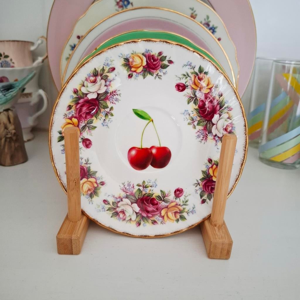 Wanbordje kers, Gebruikt, Ophalen of Verzenden, Wandbord of Wandpaneel, Wit