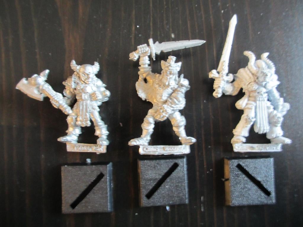 Warhammer Fantasy - vintage metalen Chaos Warriors, Ophalen of Verzenden, Zo goed als nieuw, Warhammer, Figuurtje(s)