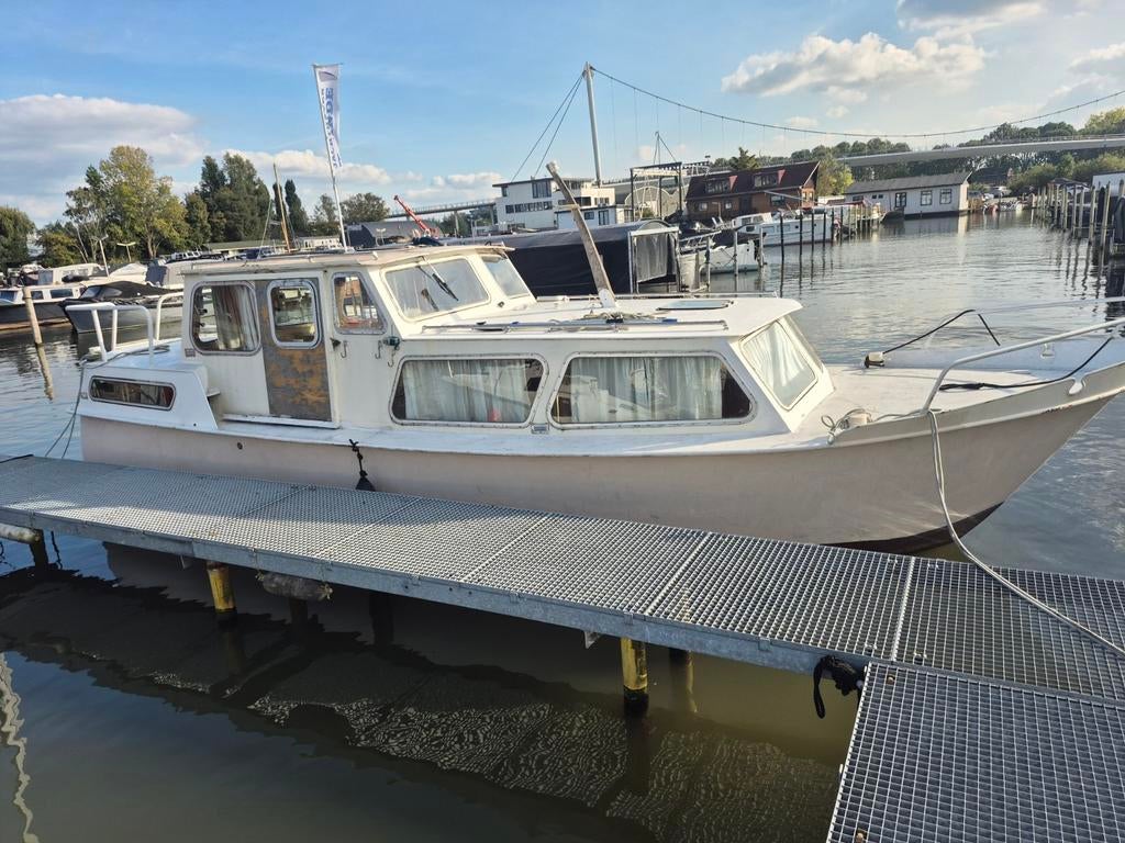 Cascaruda 10.80m opknapper met Peugeot Indenor 85pk diesel, Watersport en Boten, Gebruikt, Diesel, Ophalen of Verzenden, 9 tot 12 meter