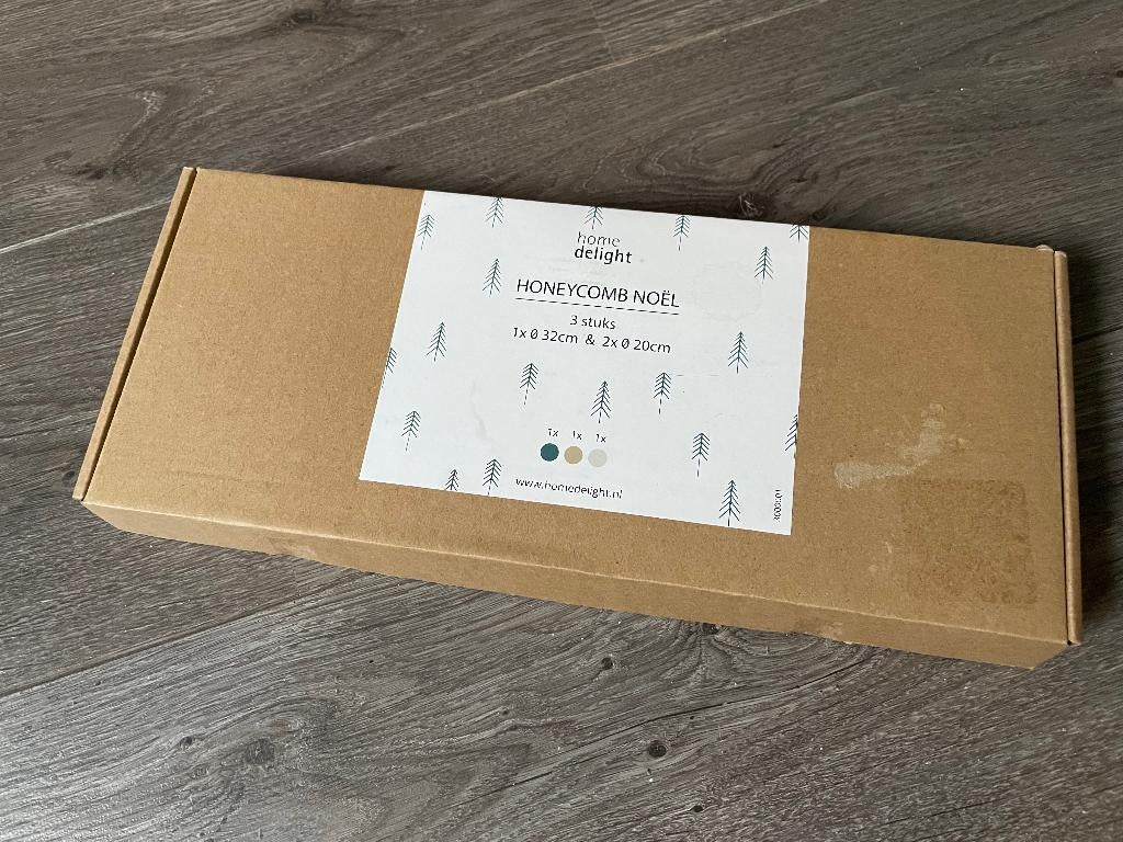 3 Kerstboompjes van Papier Merk Homedelight, Ophalen of Verzenden, Nieuw