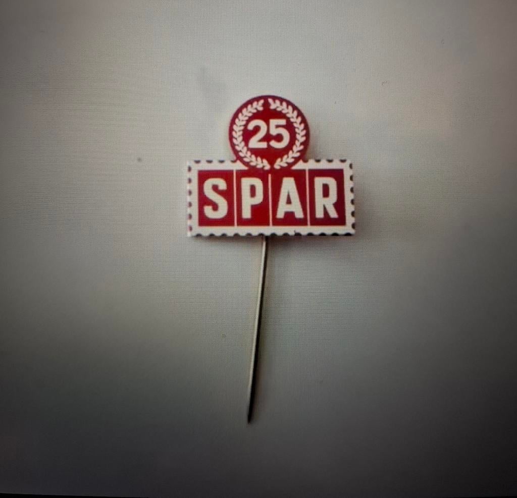 Speldje SPAR 25 jaar, Ophalen of Verzenden, Nieuw, Merk, Speldje of Pin