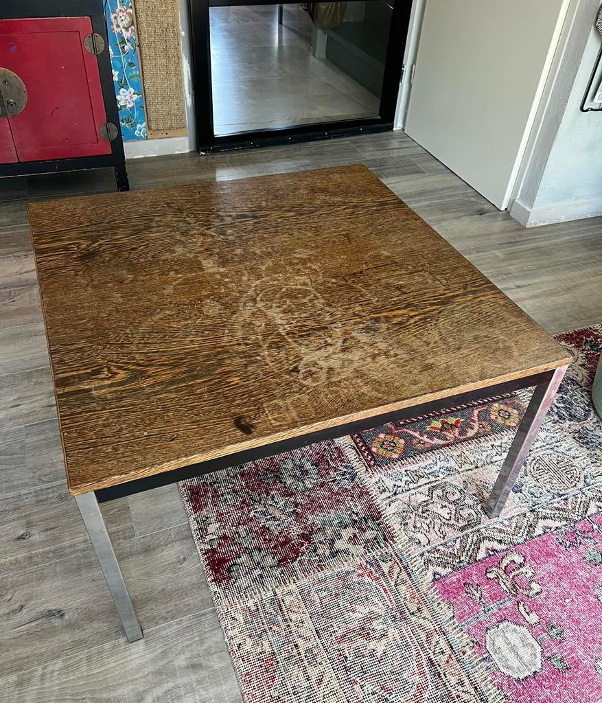Vintage vierkante salontafel Martin Visser TZ56 't Spectrum, Ophalen, Gebruikt, 50 tot 100 cm, Teakhout