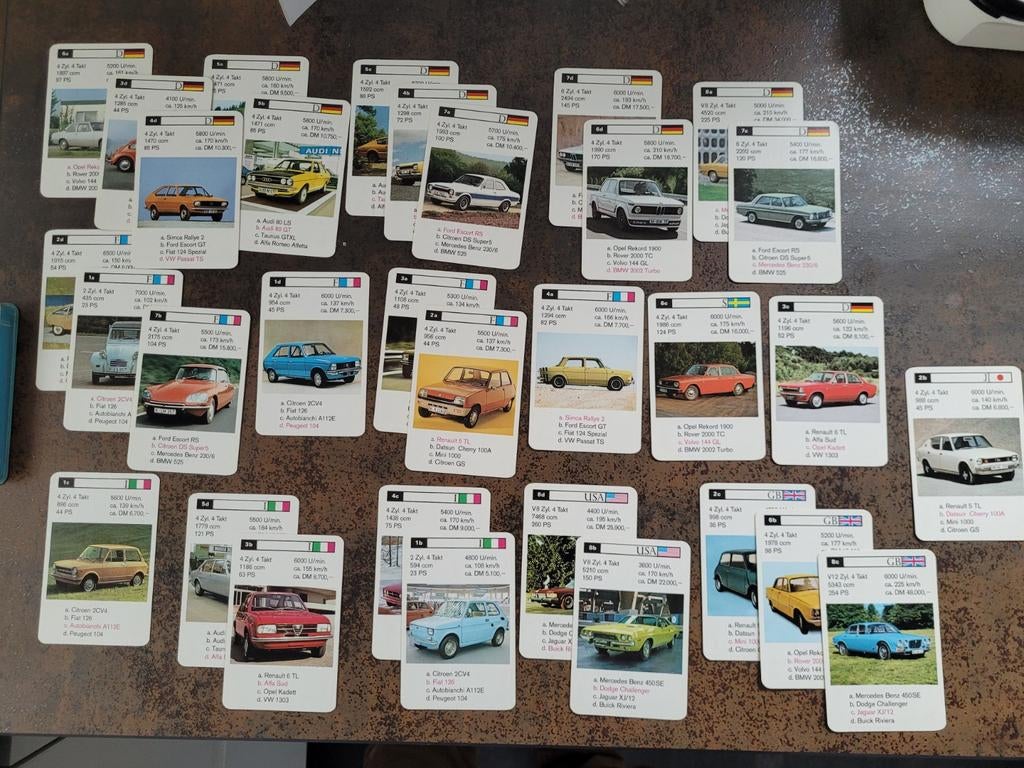 Auto info in kaartformaat., Ophalen of Verzenden, Speelkaart(en)