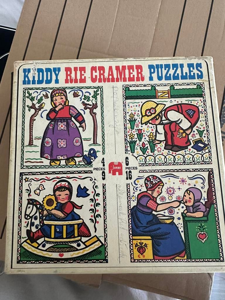 Oude legpuzzel, Hobby en Vrije tijd, Ophalen, Minder dan 500 stukjes, Gebruikt, Legpuzzel