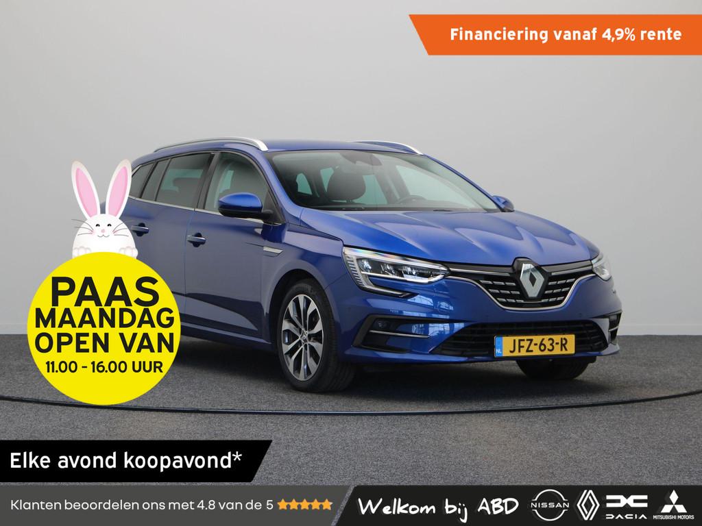 Renault Mégane Estate TCe 140pk Techno | Stoel- en stuurwie, Gebruikt, Euro 6, 4 cilinders, Blauw