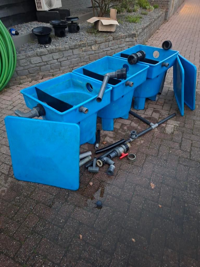 Degelijke filtersysteem voor koikarper of vis, Ophalen