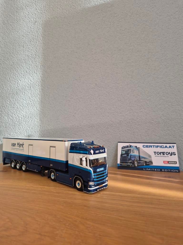 Wsi /Tontoys Scania Van Herk Limited edition ., Ophalen of Verzenden, Zo goed als nieuw, Bus of Vrachtwagen, Wsi