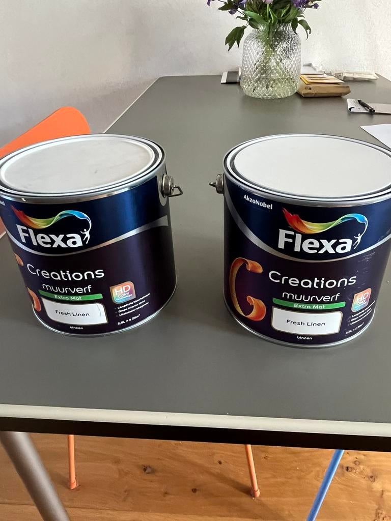 Flexa Creations muurverf 5 liter, Ophalen, 5 tot 10 liter, Wit, Nieuw