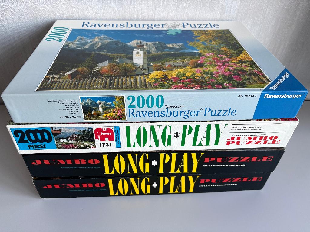 JUMBO en RAVENSBURGER puzzels 2000 stukjes., Ophalen of Verzenden, Meer dan 1500 stukjes, Gebruikt, Legpuzzel