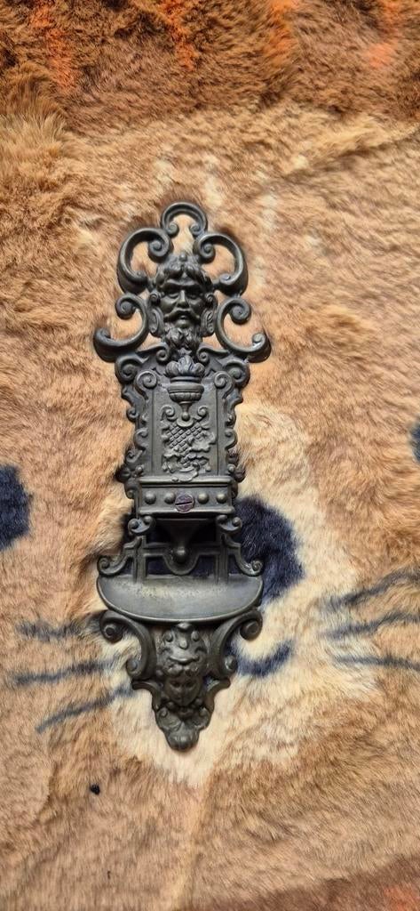 Antiek, brocante lucifer houder openhaard, Antiek en Kunst, Ophalen of Verzenden