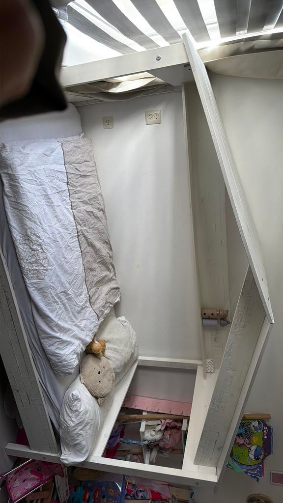 Huisbed stevig leenbakker, Ophalen of Verzenden, Eenpersoons, Hout, 90 cm